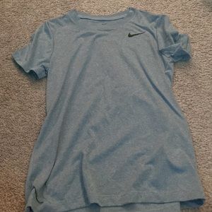 Blue Nike athletic tee